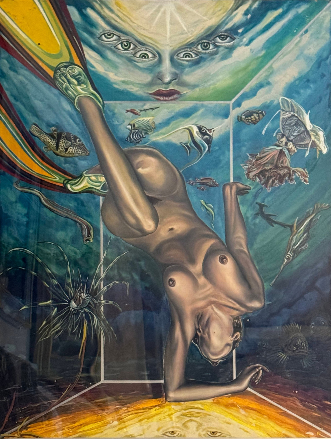 Vodní sen olej na sololitu