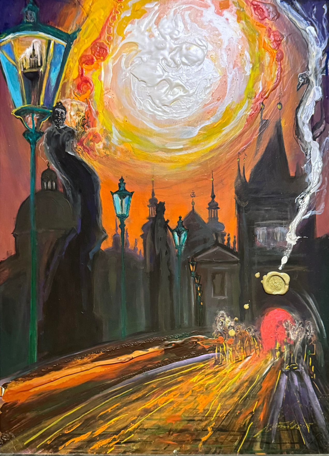 Magická Praha akryl