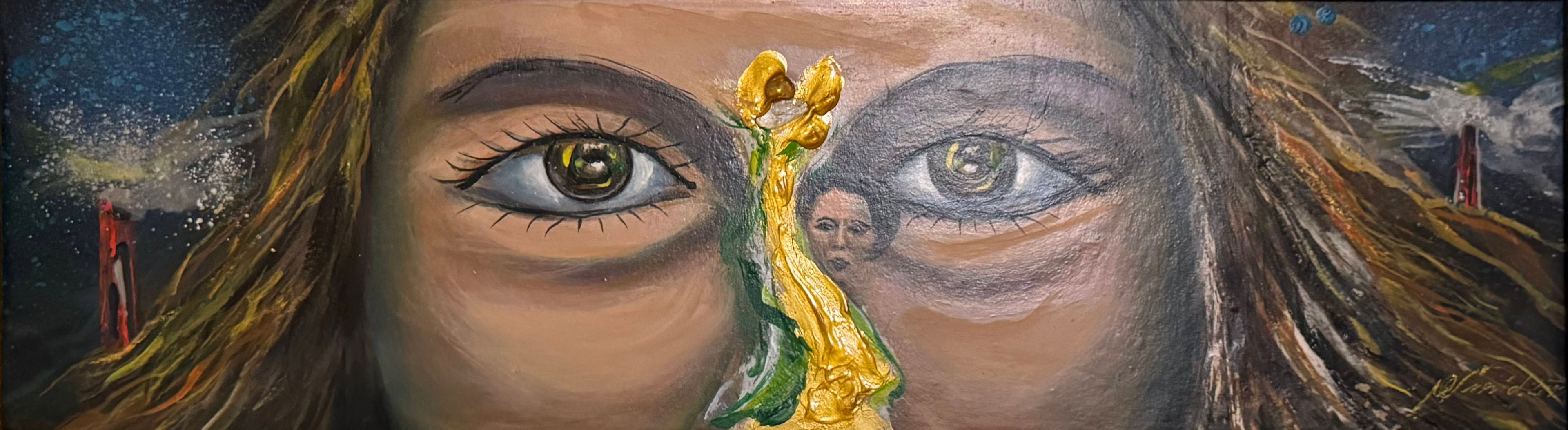 Magická Kráska akryl na sololitu