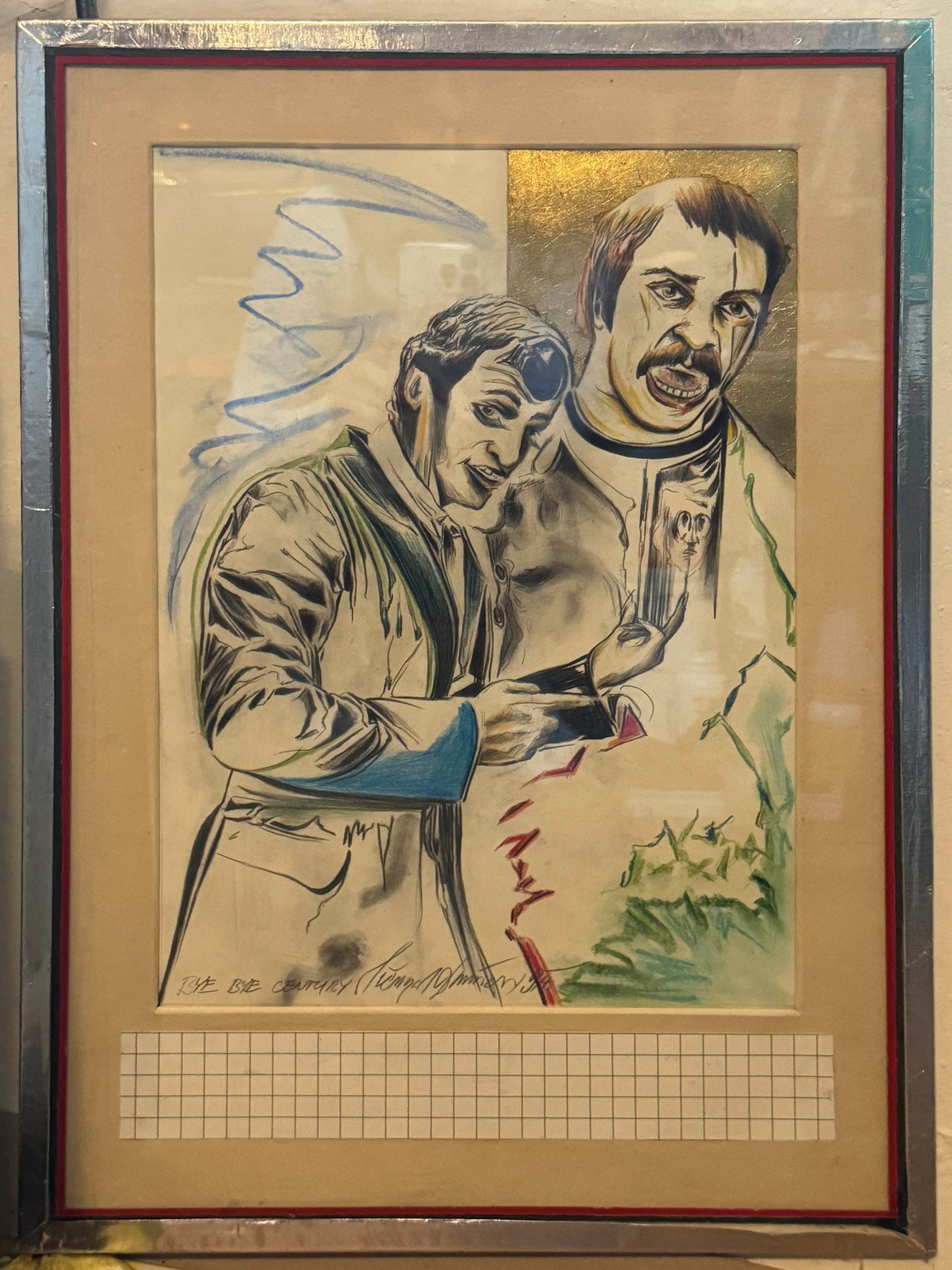 Triptych - obrazy Belmonda 1994, tužka, pastel